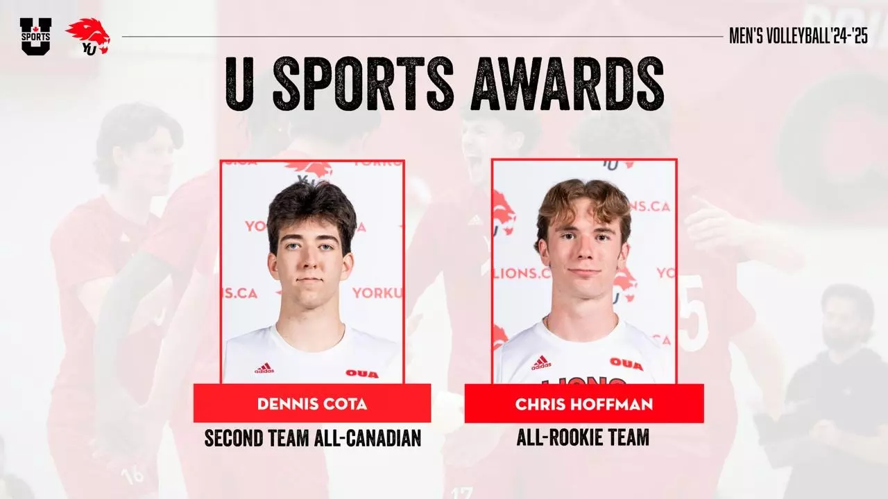 LIONS WINTER AWARDS: COTA SELECTED U SPORTS MEN’S VOLLEYBALL
SECOND TEAM ALL-CANADIAN, HOFFMAN ATTAINS ALL-ROOKIE
ACCOLADES