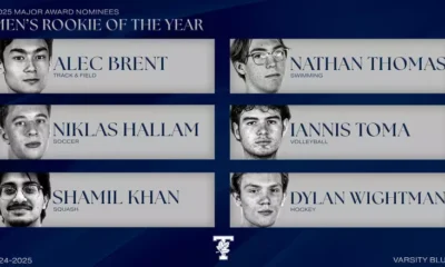 MAJOR AWARD NOMINEES: MEN’S ROOKIE OF THE YEAR