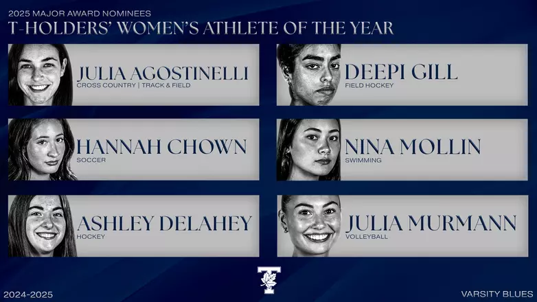 MAJOR AWARD NOMINEES: WOMEN’S T-HOLDERS’ ATHLETE OF THE
YEAR