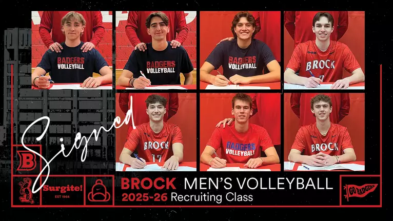 Seven recruits set to join Brock men’s volleyball team for
upcoming 2025-26 season